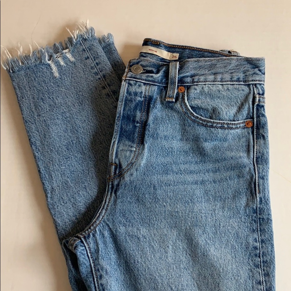 Levi’s Wedgie Jeans (Color: “Shut Up”)